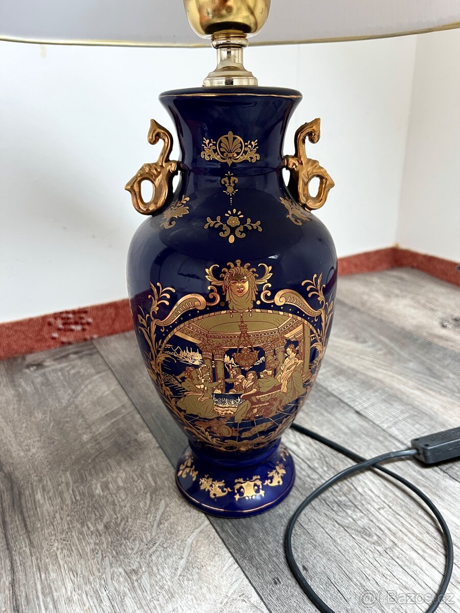 Čínská porcelánová lampa / lampička - 2