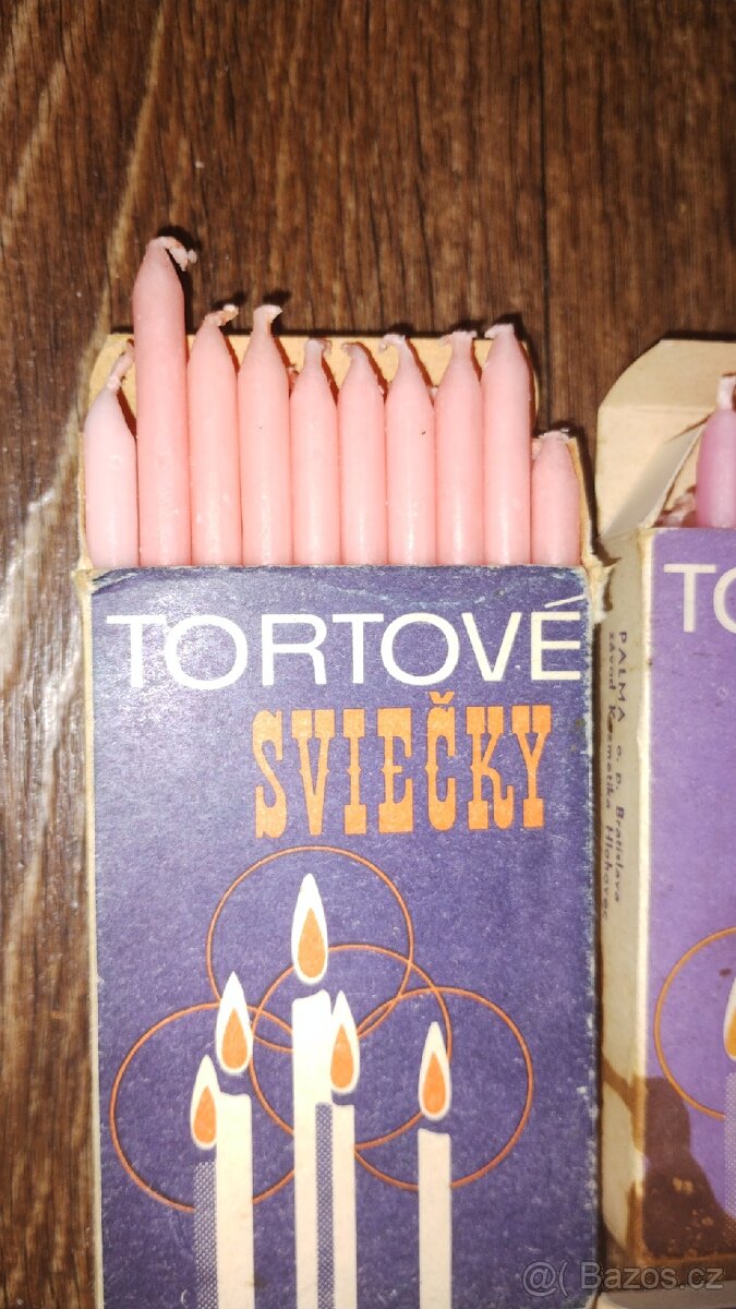 Dortové svíčky retro - 2