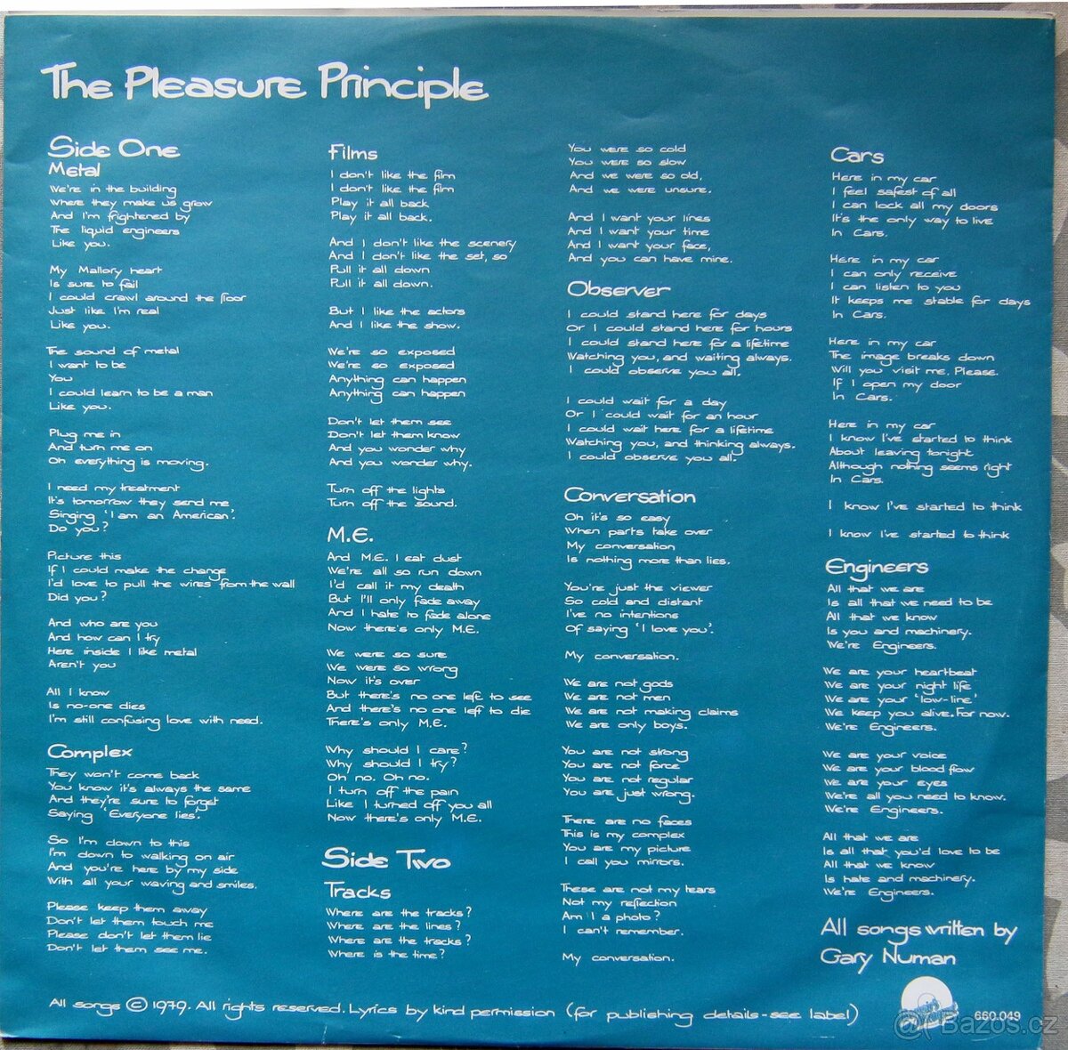 LP deska - Gary Numan - The Pleasure Principle - 2
