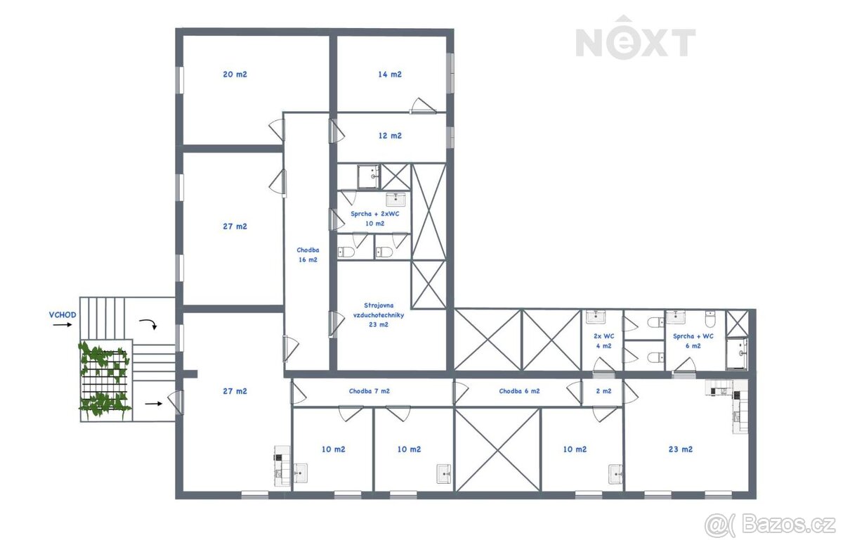 Pronájem komerční Obchodní prostory, 227㎡ - 2