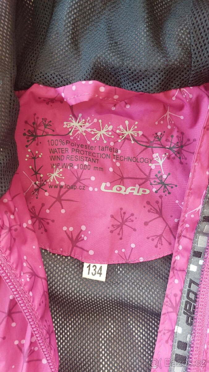 Lehka nepromok bunda vel 134 - 2