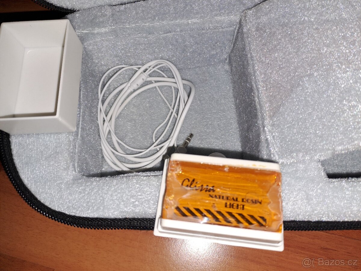 Elektrické "silent" housle 4/4, Paul Stanton, černá metalí - 2