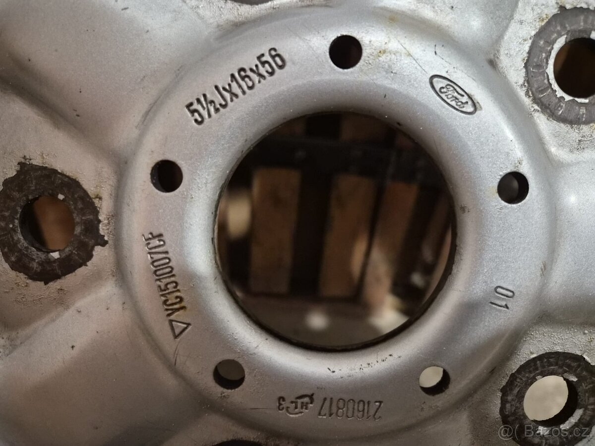 Originální Ford ocelové disky 16" (5,5J x 16, ET56) - 2