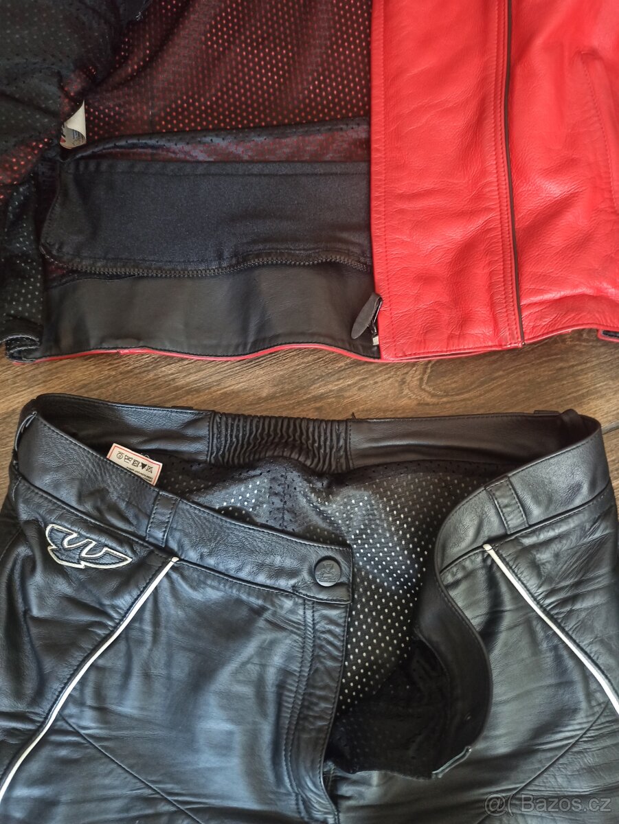 Dámská kožená dvoudílná kombinéza PSI+ doplňky - 2