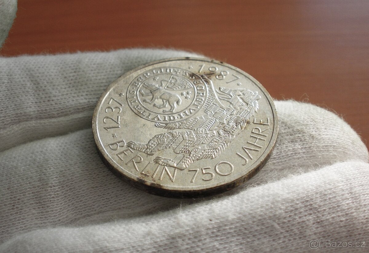 Stříbrná 10 Marka 1987 Berlín - 2