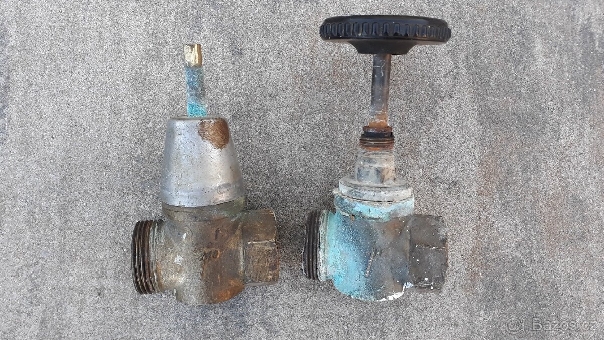 Mosazné ventíly, šoupě - 2