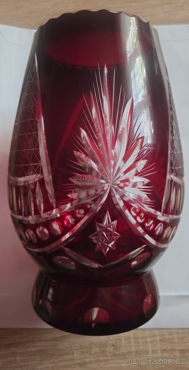 Egerman, brousene rubinove sklo - 2