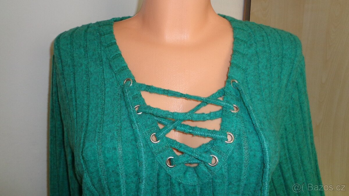 Zelená halenka vel.přibl.48 NOVÁ - 2
