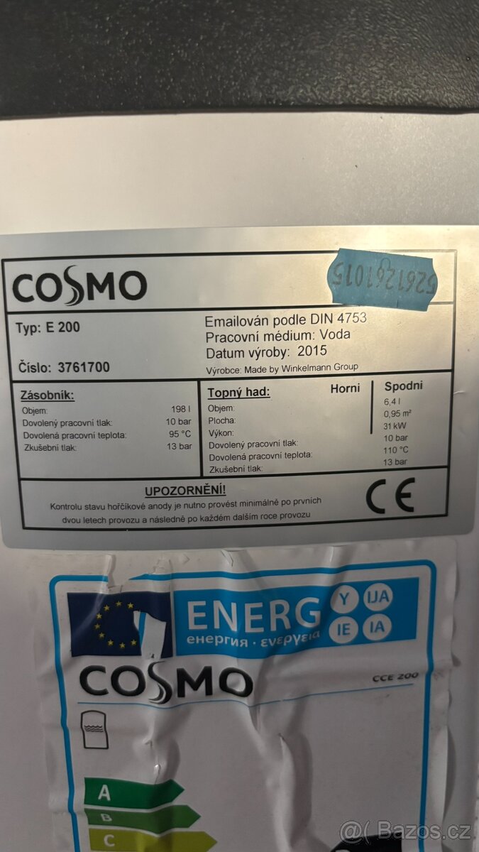 Kombinovaný boiler 200 l - 2