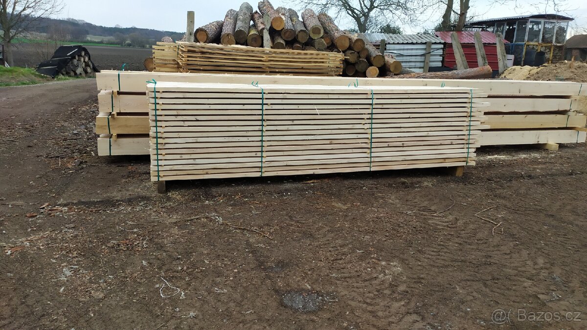 střešní latě 6×4 - 2