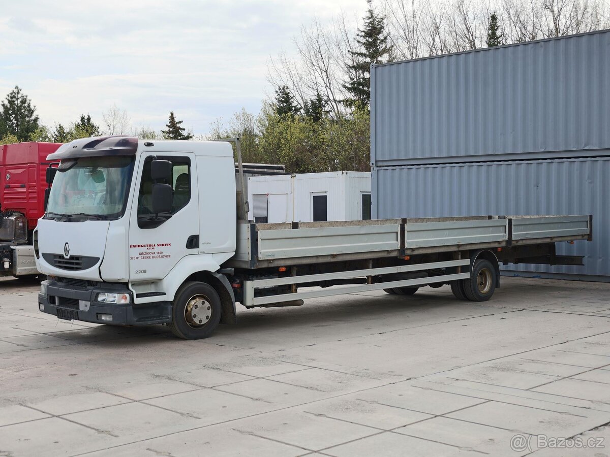 Renault MIDLUM 220 DXI,  12 TUN, HLINÍKOVÉ BOČNICE, DÉLKA LO - 2