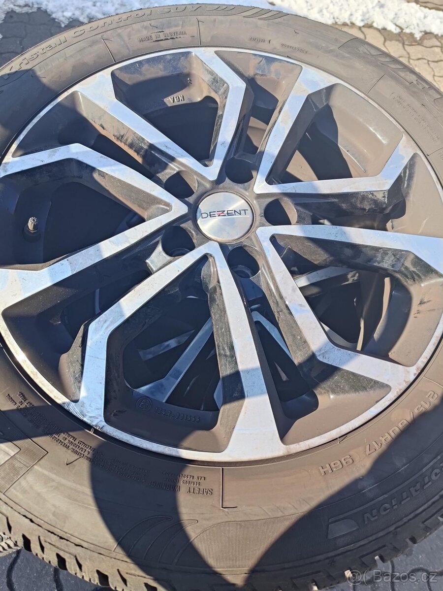 4x Dezent TA 7x17 5x114.3 ET40 + TPMS senzory - 2