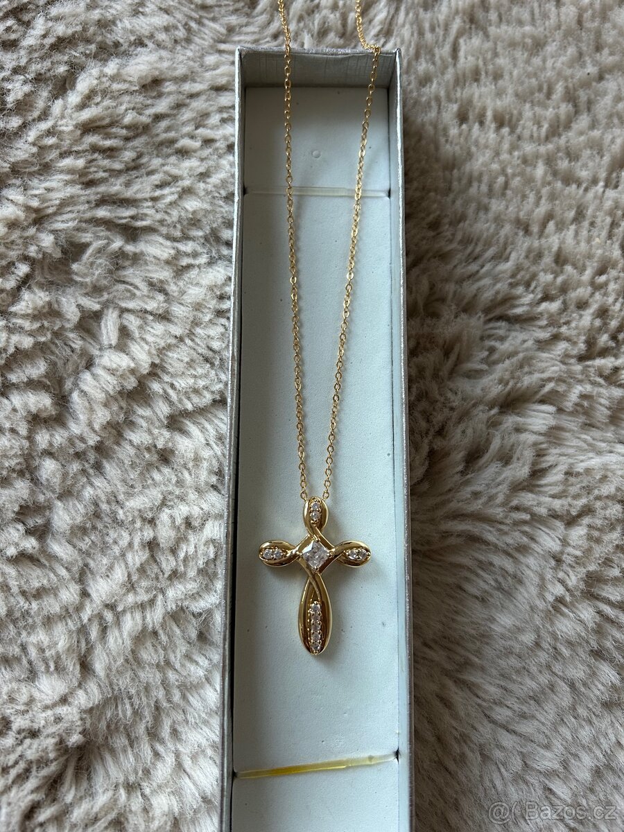 Řetízek s přívěskem kříž - 2