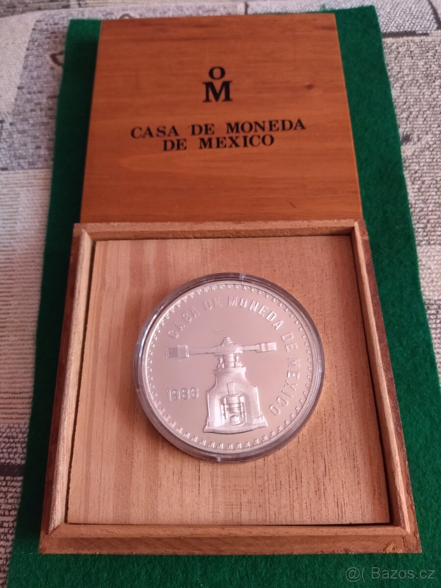 5 OZ Ag Mexico 1986 VZÁCNÁ - 2