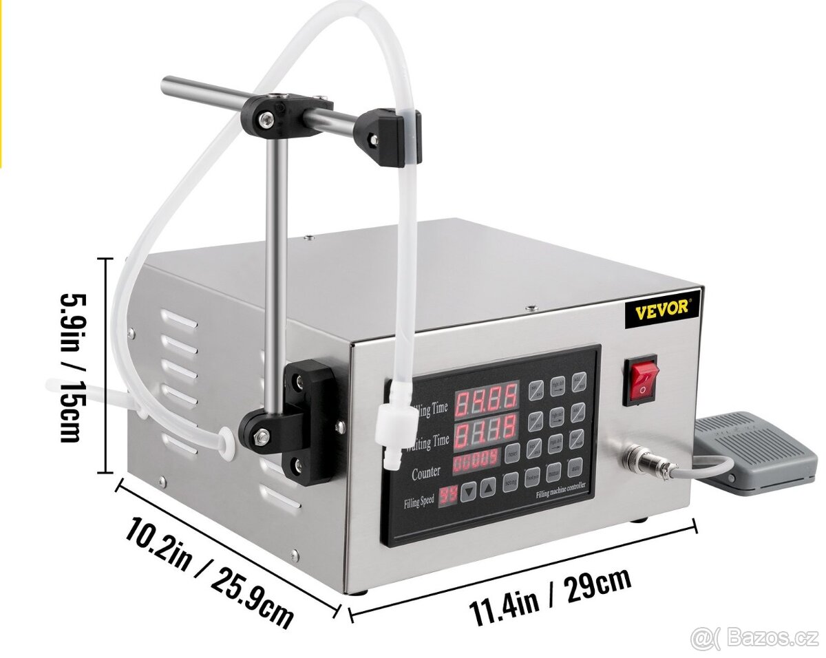 XK-280 Automatická digitální plnička lahví 5–3500 ml - 2