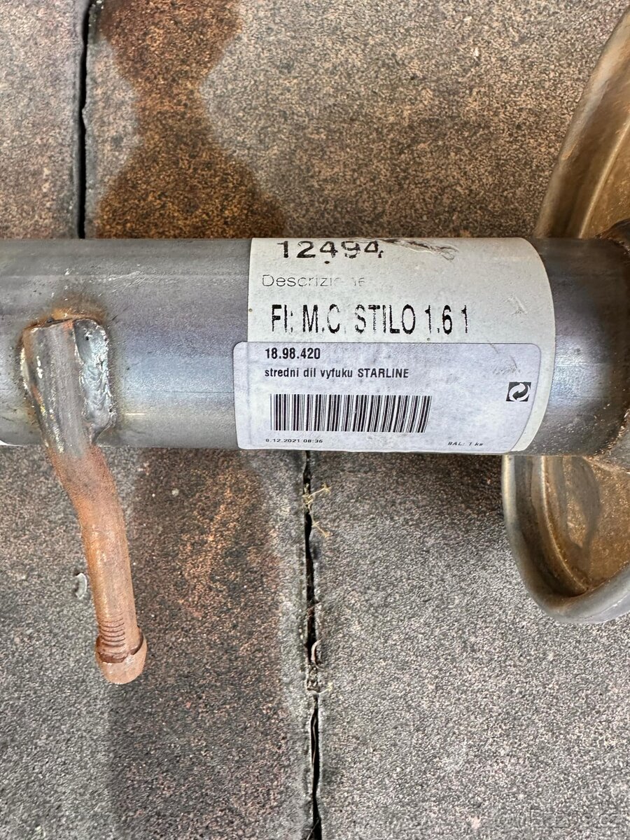 Střední díl výfuku Fiat Doblo - 2