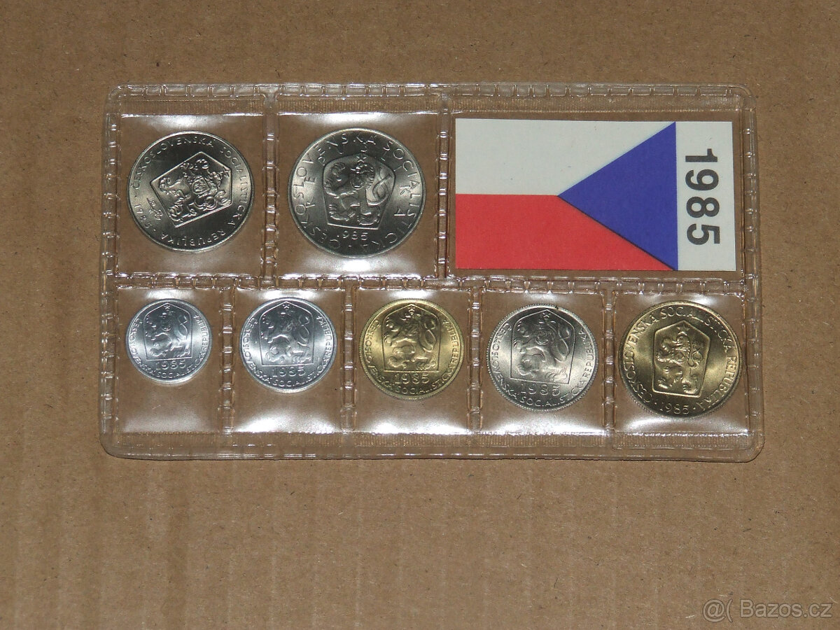 Staré ČSSR mince z roku 1985 - 2