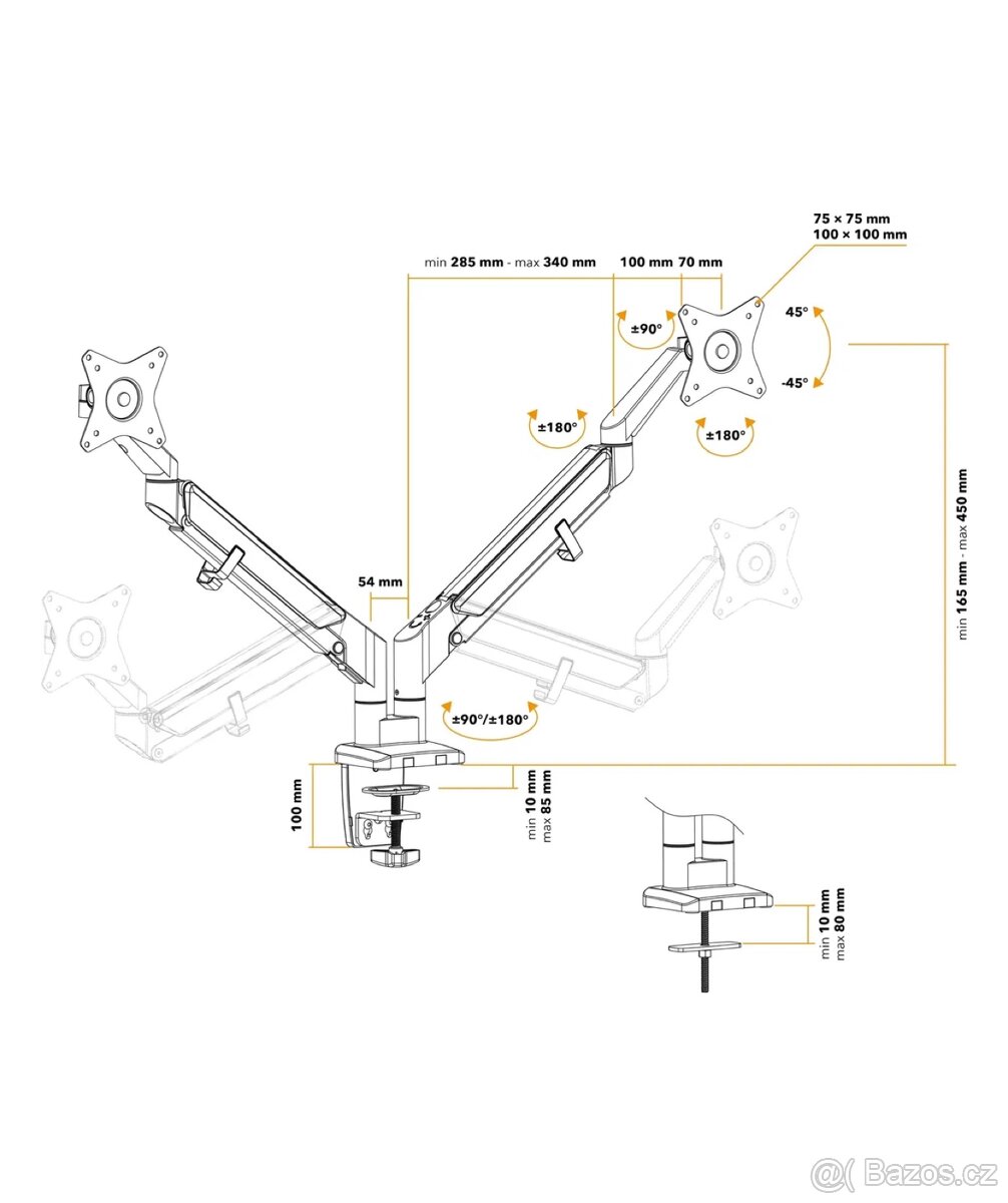 Držák na dva monitory - 2