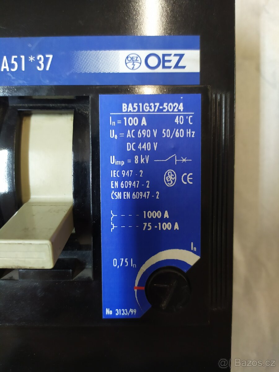 Prodám jistič 100A - 2