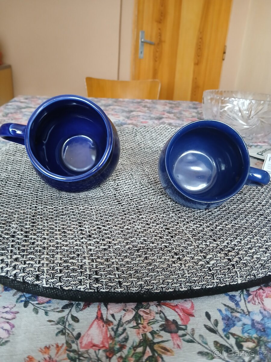 Modré keramické džbánky - 2