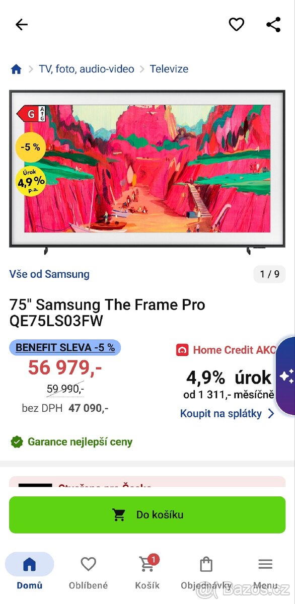 Samsung Frame PRO TV 75" - 2