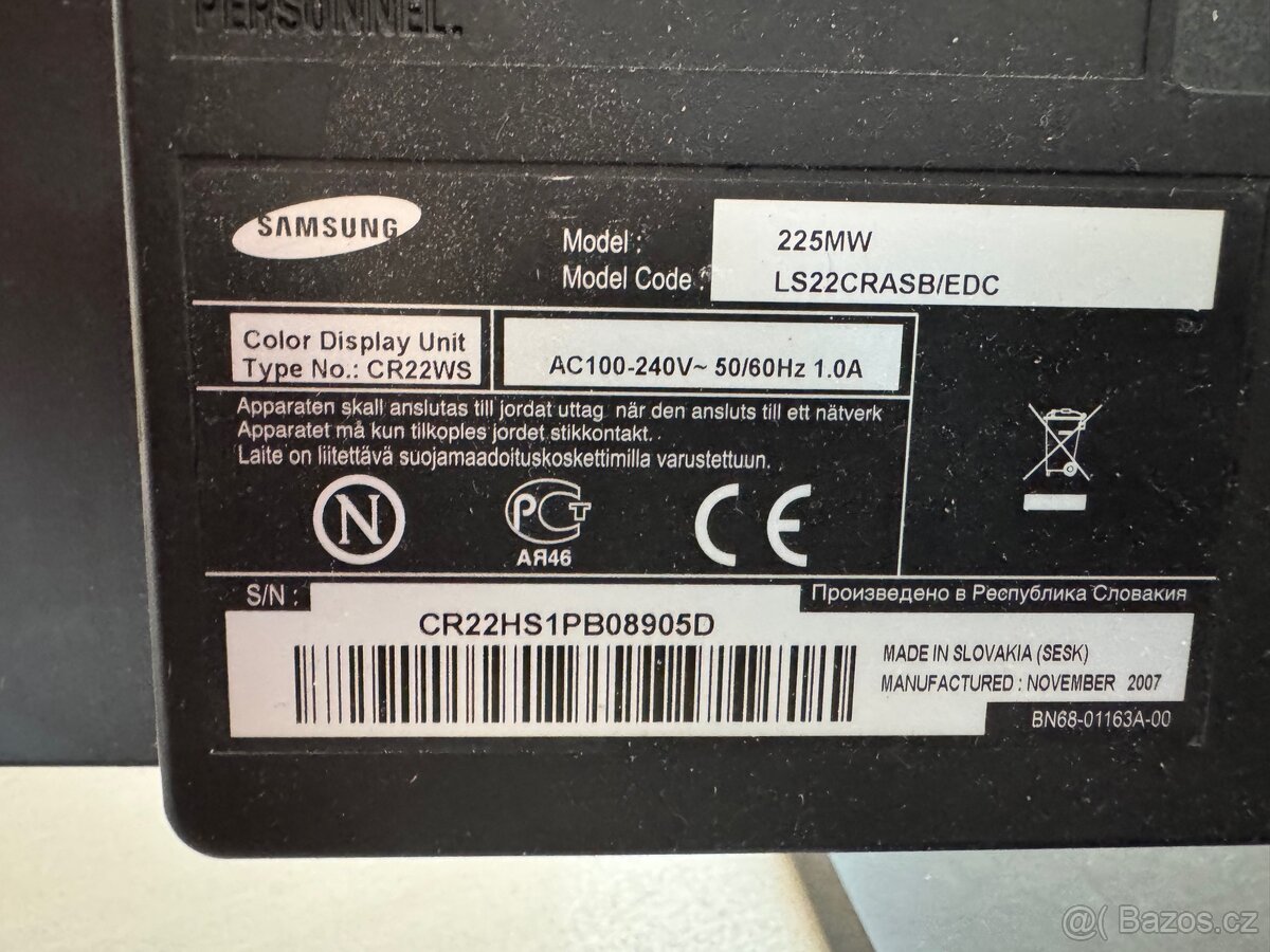 Monitor Samsung SyncMaster 225MW – 22″, HDMI, SCART - 2