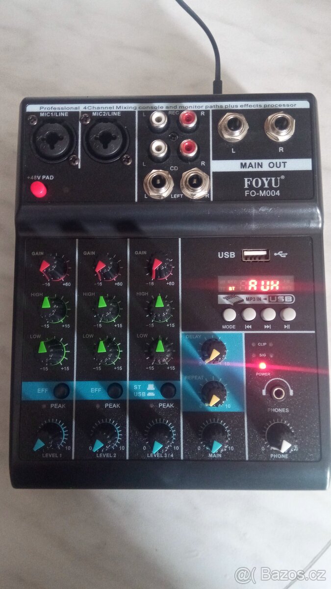 Mini mixpult Foyu FO-M004 s BT - 2