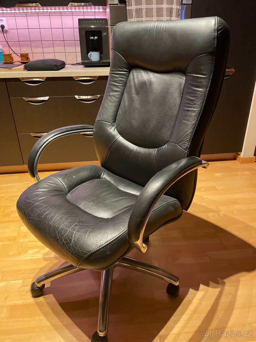 Kožené křeslo - kancelářská židle - 2