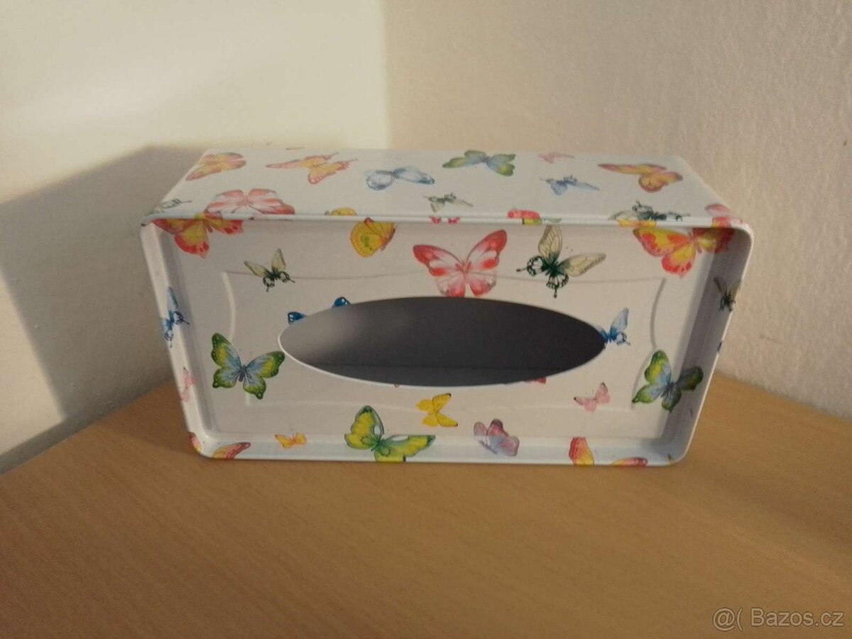 Krabička na kapesníky - Motýli - 2