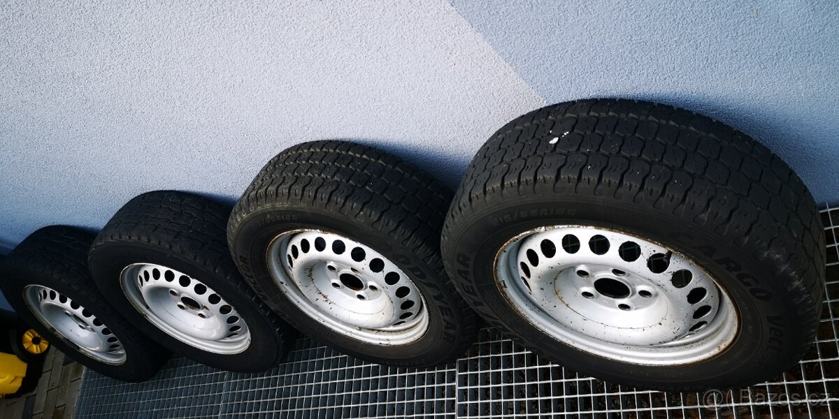 Original kola T5 T6 5X120 R16 se zimními pneu 215/65/R16C - 2