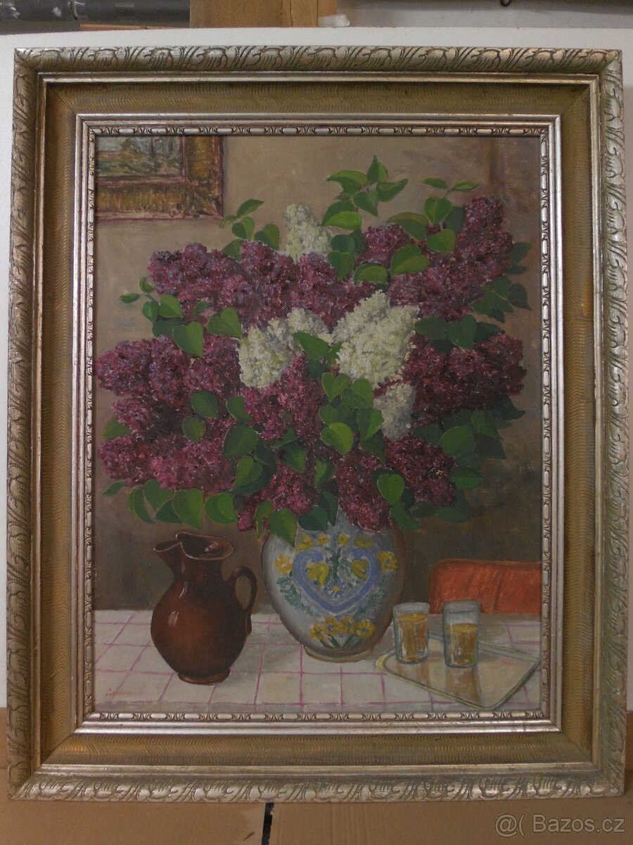 Zátiší, Vincenc Červinka 1897 Vítanov + Adolf Chwala- info. - 2