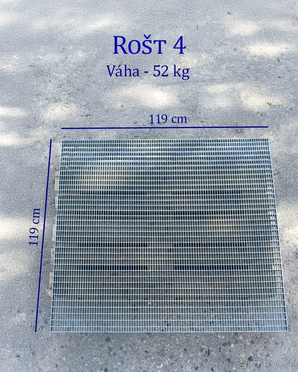 VÝPRODEJ pozinkované rošty a schodnice - 2