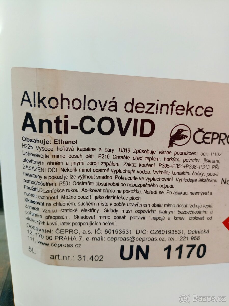 Dezinfekce alkoholová 5L - 2