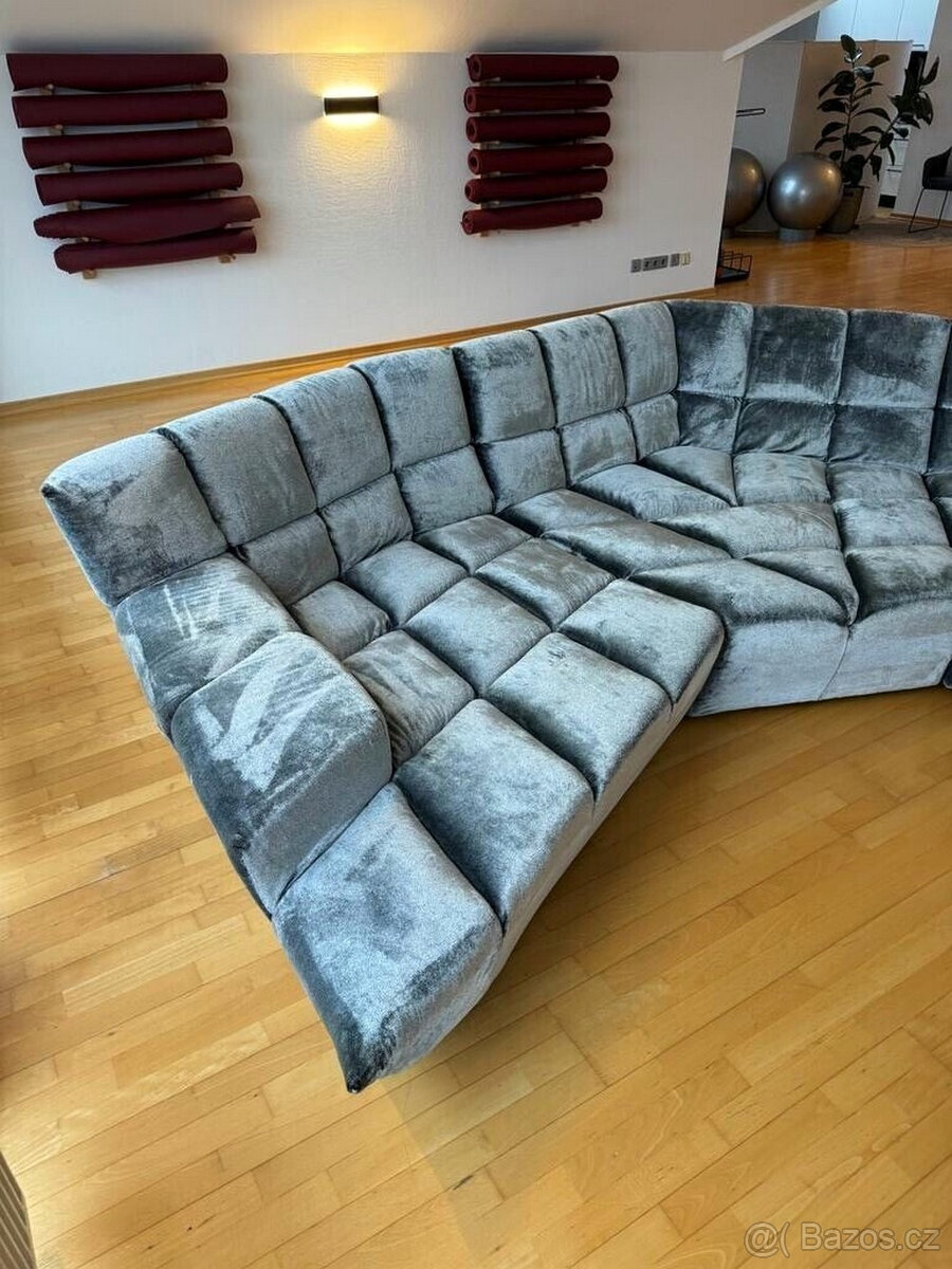 Bretz Cloud Sofa sametově šedá - 2