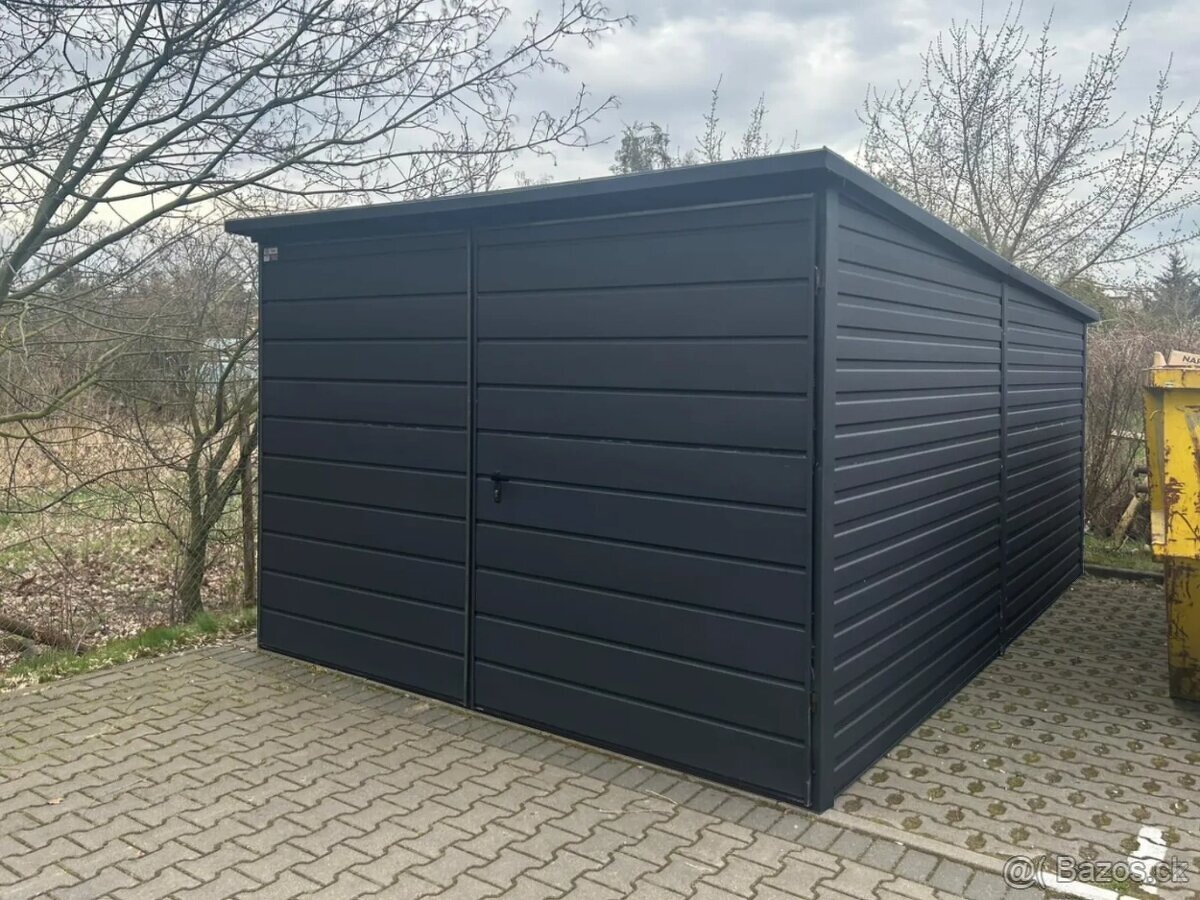 Plechová garáž 3x5m - 2