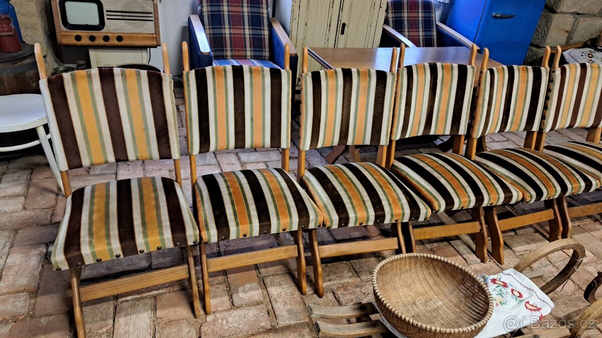 Židle+stůl retro - 2