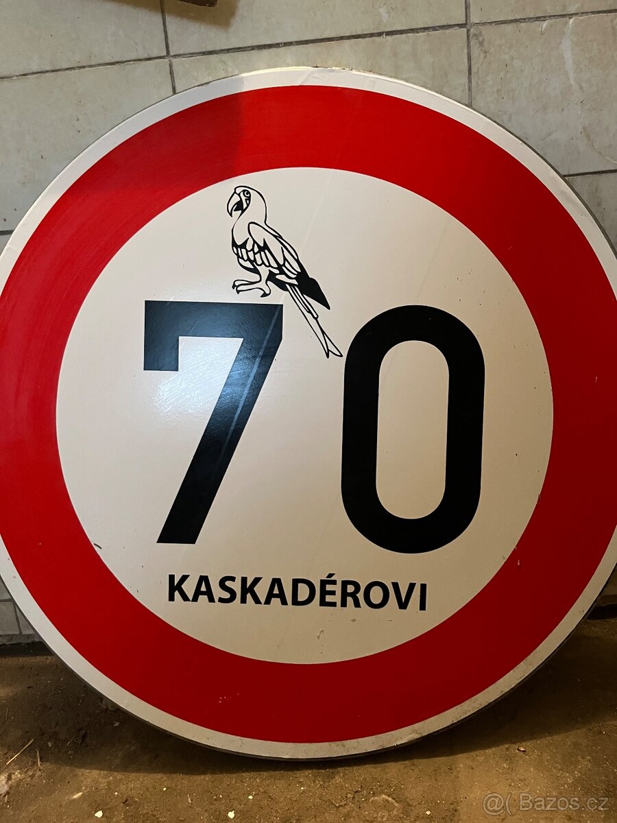 Cedule „70 KASKADÉROVI“ - 2