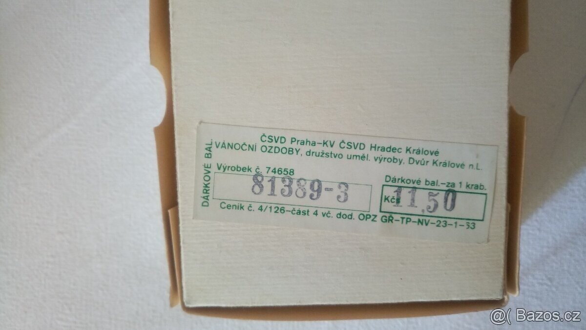 Retro vánoční ozdoby + špička - 2