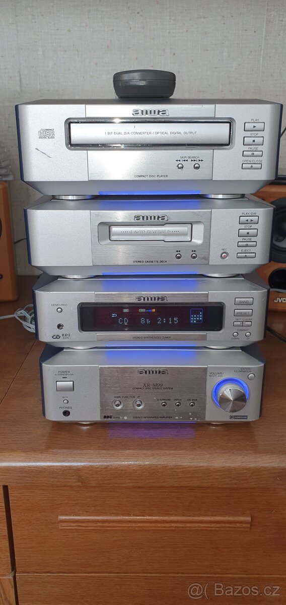 Prodám super věž AIWA - Skládačku - XR-M 99, 2+60watt, super - 2