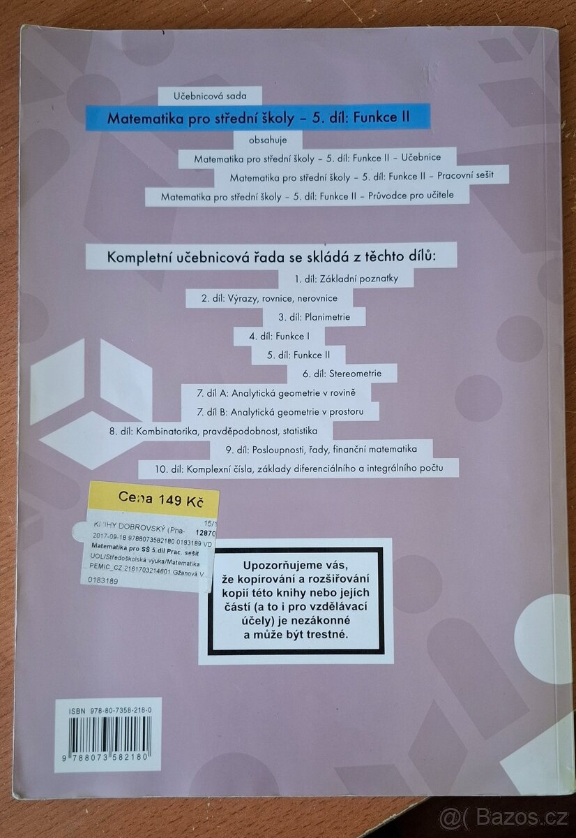 Matematika pro střední školy 5.díl - 2