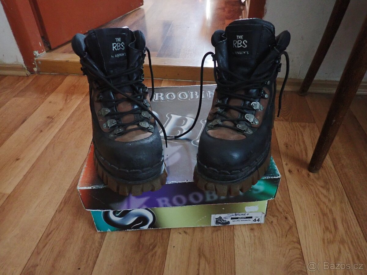 Boty kožené - ROOBINS vel. 44 - 2