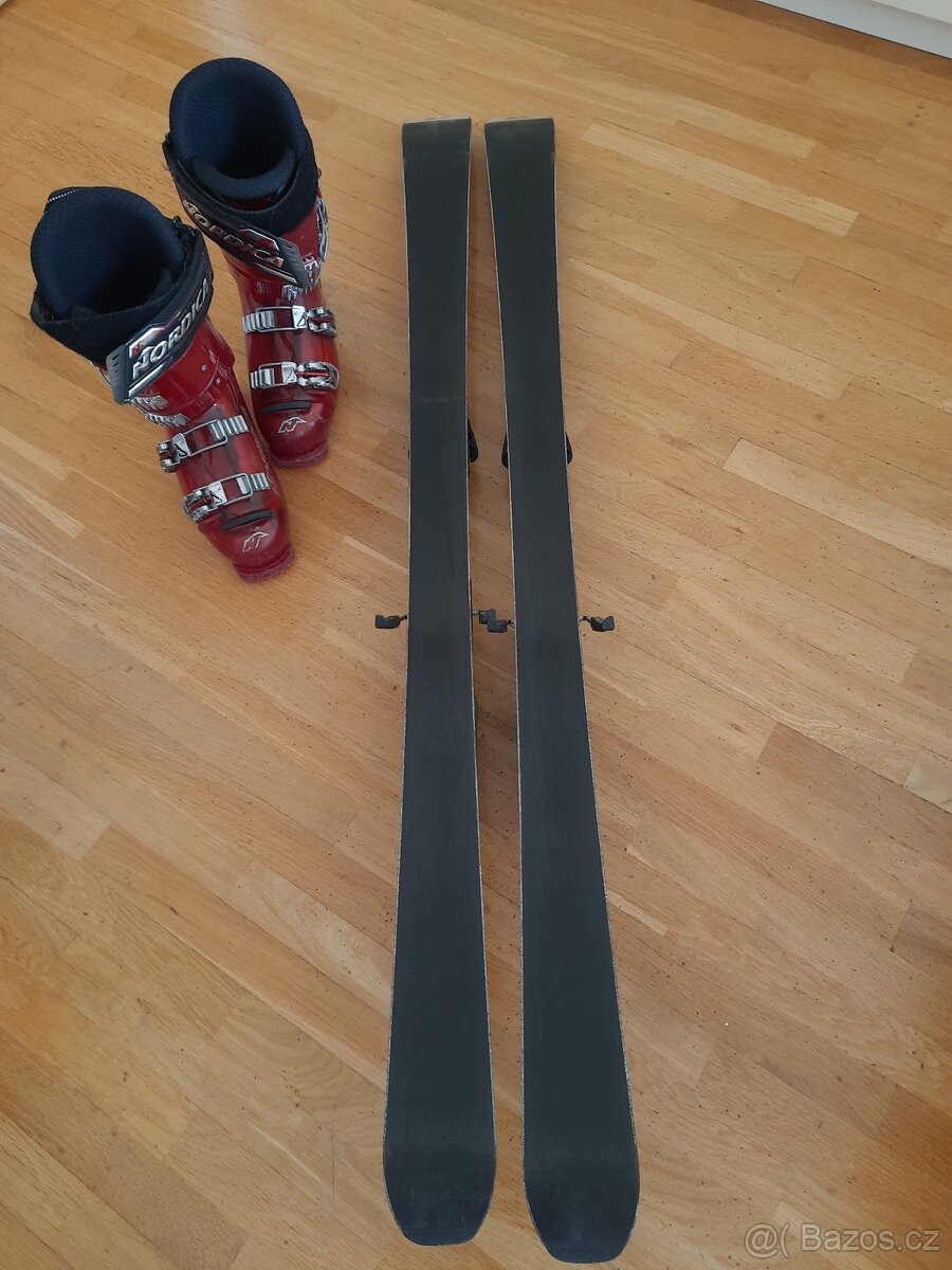 Lyže 140 cm + přezkáče - 2