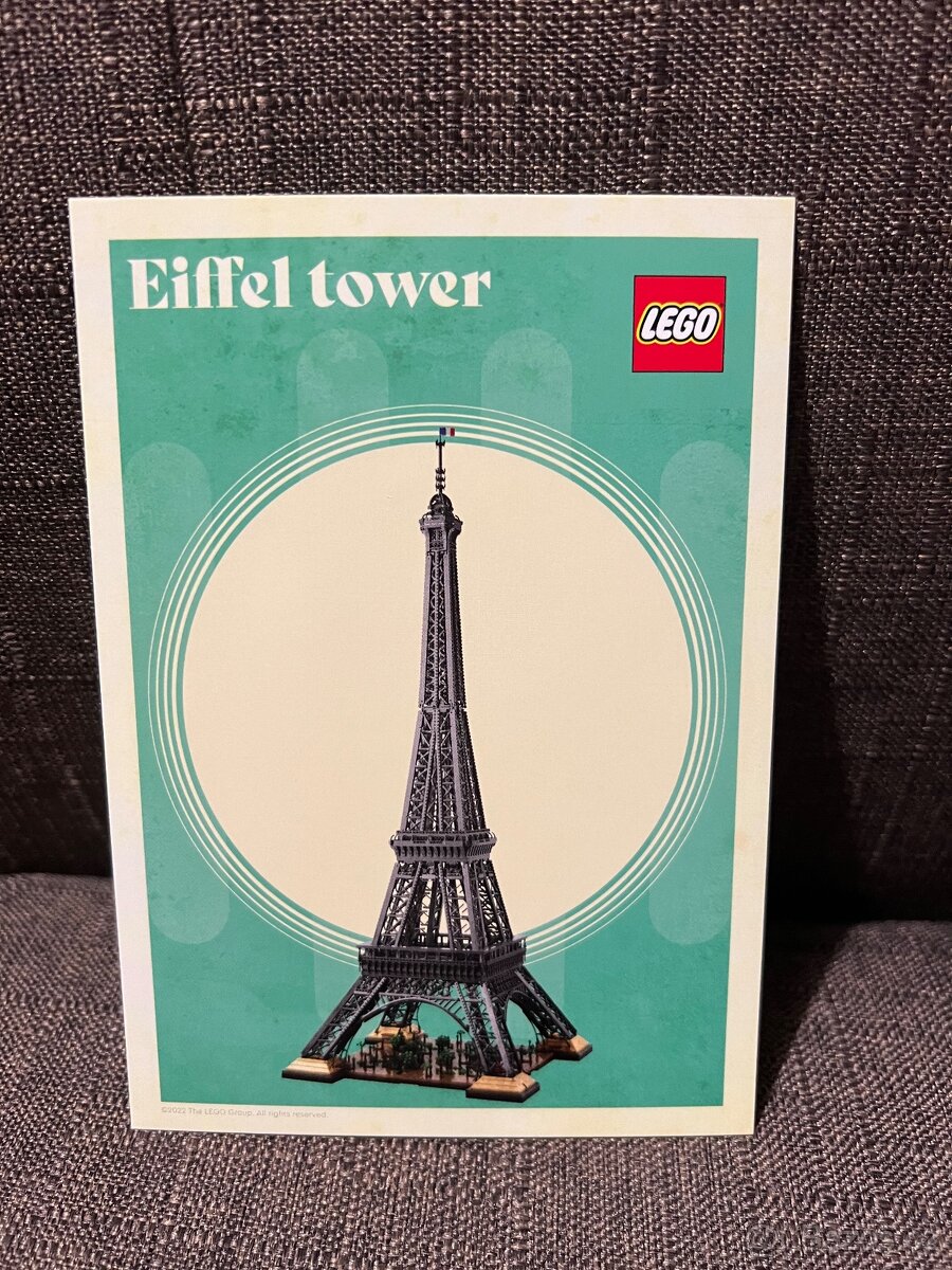 VIP Postcard/Pohlednice Eiffel tower + stickers - 2