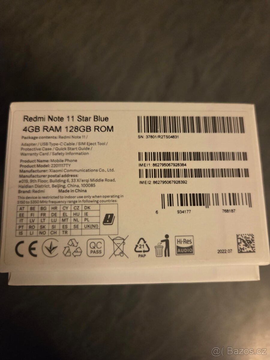 REDMI NOTE 11 Star Blue 4GB/128GB - 2