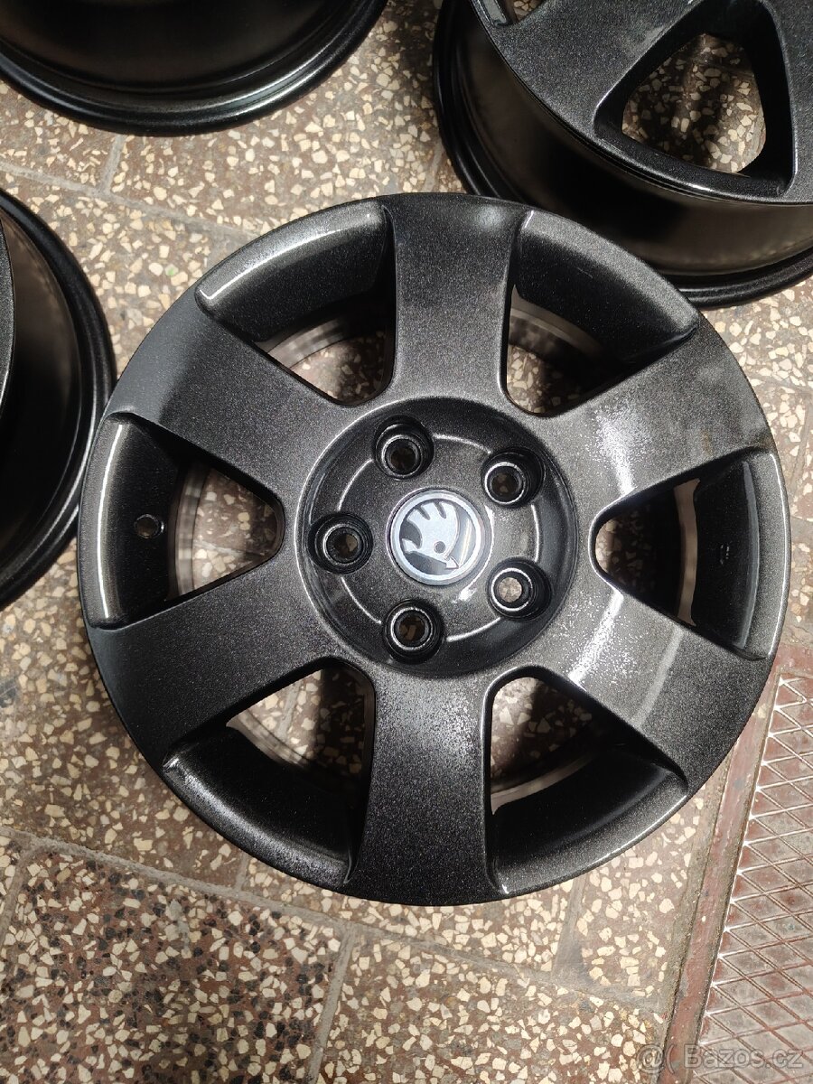 ALU disky originál Škoda 5x112 r15 (sada č.5) - 2