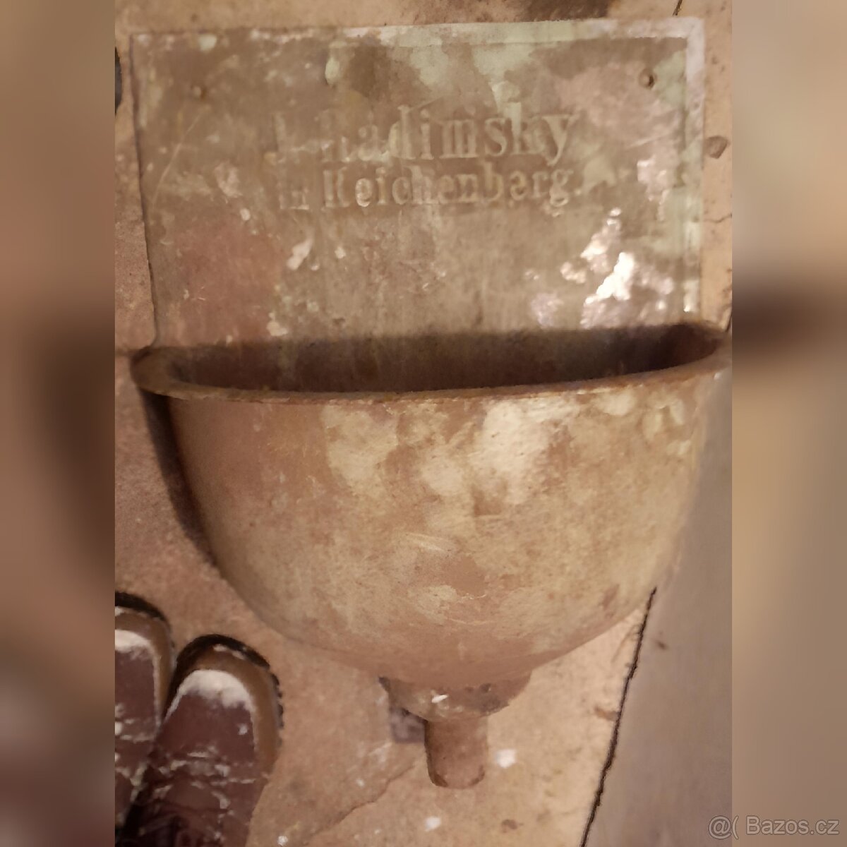 Stará litinová výlevka/umyvadlo - 2