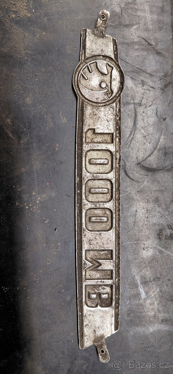 Škoda 1000 MB - nápis, znak - 2