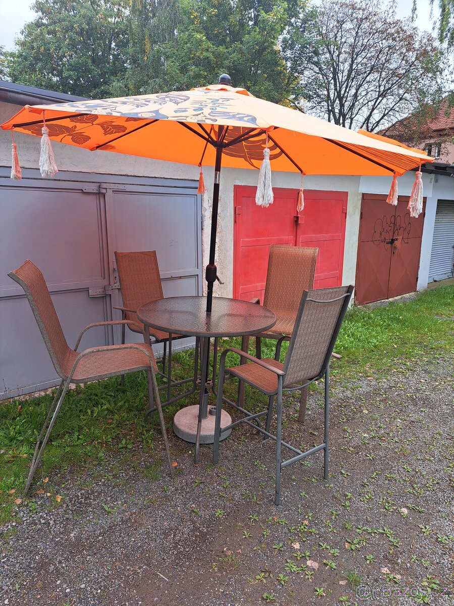 Zahradní, barový stůl (set) - 2