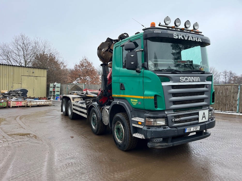 Scania G480 8x4 kontejner - 2