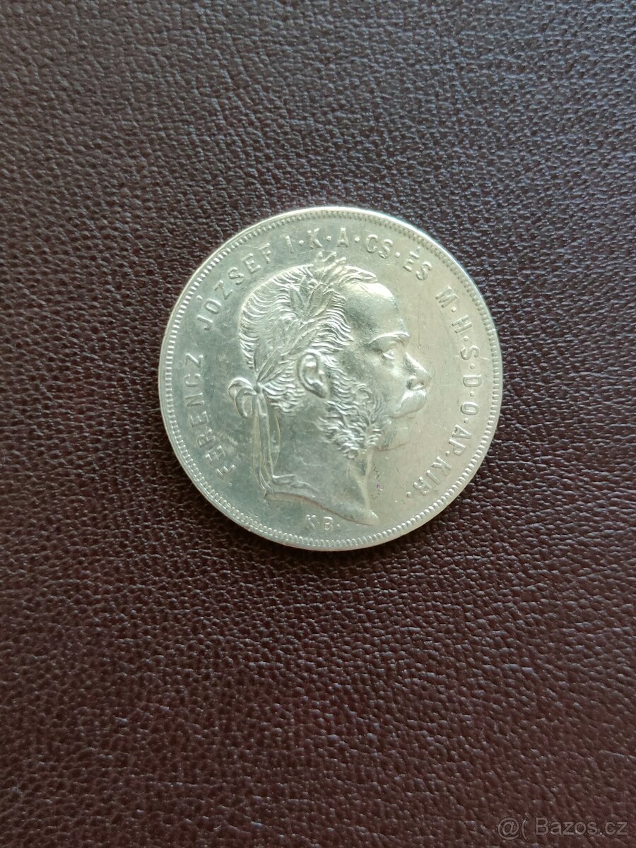1 zlatník 1874 KB Fran. Josefa I. - 2
